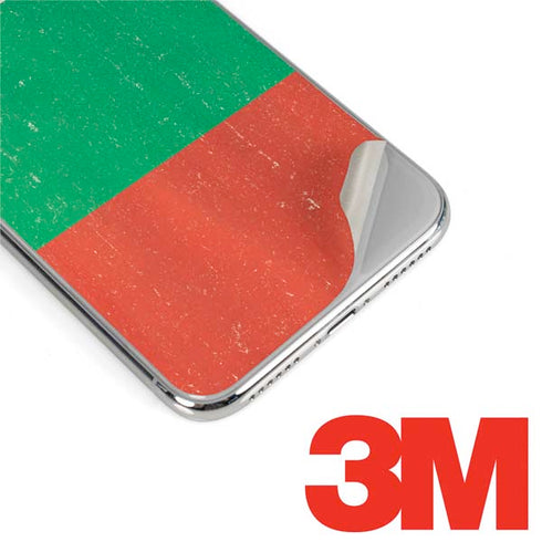 Bulgarian Flag Distressed iPhone X Skin